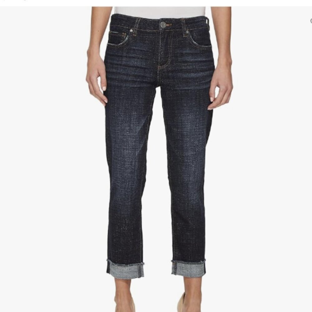 KUT FROM THE KLOTH Amy Crop Straight Leg Jeans Size 6